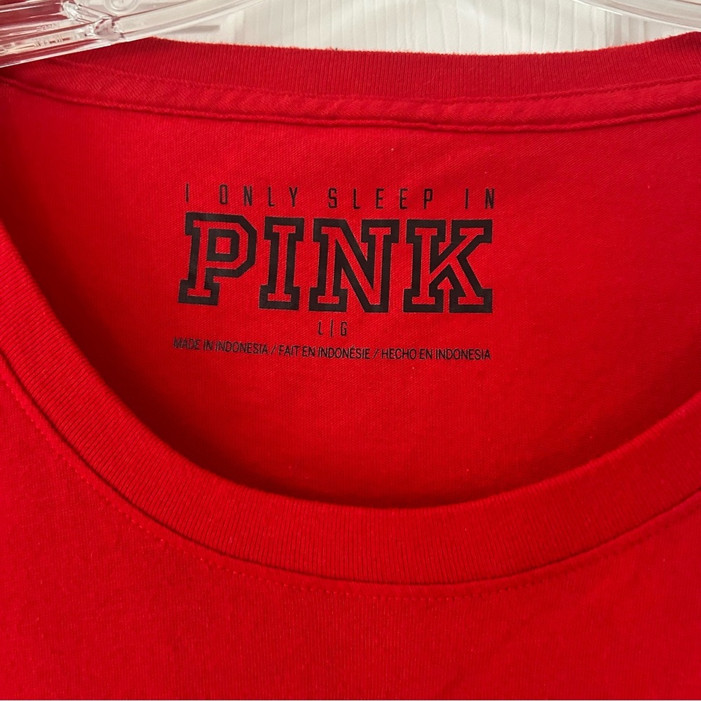 VS PINK Care Less Sleep More sleep shirt Size L Not used. - Picture 3 of 3